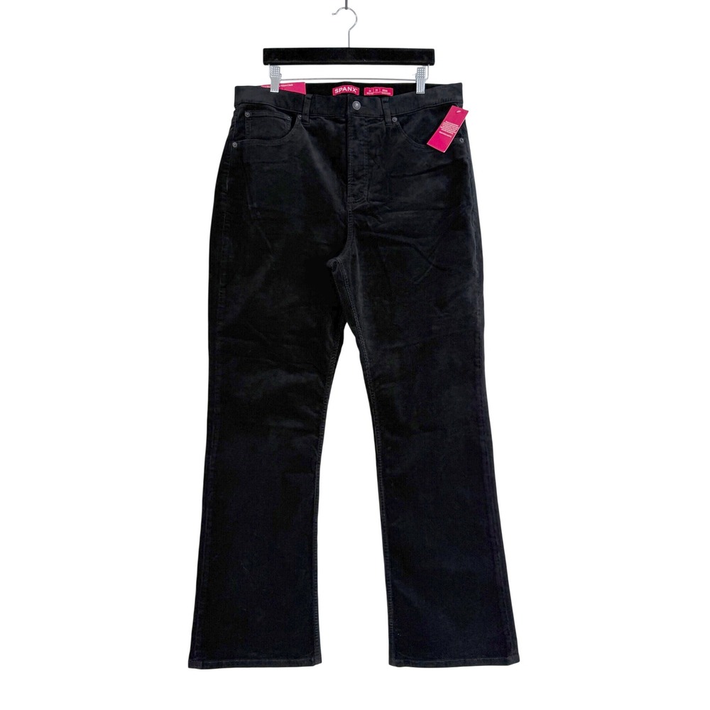 SPANXshape Authentic 360 Corduroy Micro Flare Jeans Womens 1X Black NWT